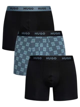 HUGO 3Er Boxershorts, Mehrfarbig
