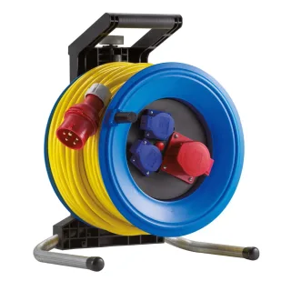 HEDI Kunststoff-Drehstromkabeltrommel Professional Plus Ø 320 mm, 32A-Ausführung, 25 m - K3D2532UT4