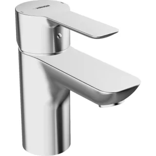 Hansa Waschtisch Armatur Hansaligna XS 06072203 chrom, mit Ablaufgarnitur, Ausladung 94 mm