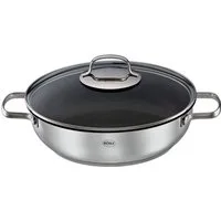 RÖSLE Servierpfanne ELEGANCE ProCera, Edelstahl 18/10 (1-tlg), natürliche Quarzversiegelung ohne PTFE/PFAS, Induktion
