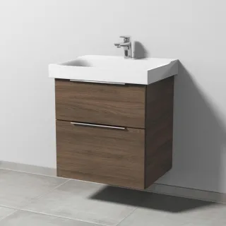 Sanipa 3way Waschtischunterbau zu Geberit Xeno2 Waschtisch mit 2 Auszügen, Eiche-Arizona UM66080
