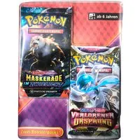 The Pokémon Company International Spiel Pokémon - Verlorener Ursprung & Maskerade im Zwielicht - 2 Booster Pac