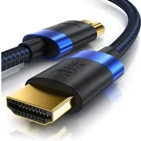 Primewire HDMI-Kabel, 2.1, HDMI Typ A (500 cm), 8K @ 120Hz / 4K @ 240Hz DSC, Ultra High Speed, Nylonummantelung, 5m