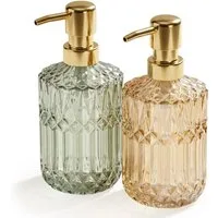 relaxdays Seifenspender 2er Set 400 ml