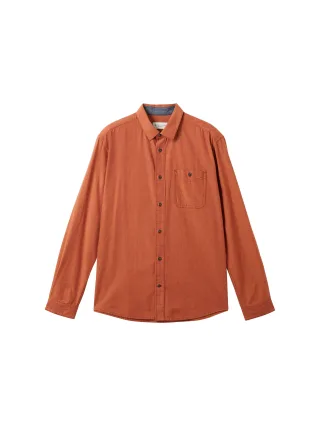 Tom Tailor - Hemd orange red chambray - Gr. - XL