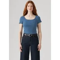 Levi's® T-Shirt Levi's® Essential T-Shirt mit quadratischem Ausschnitt Feinrippqualität