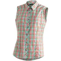 Maier Sports Funktionsbluse Paloma ärmellose Damen Bluse, sommerliches Blusen-Shirt, Karobluse, Reg. Fit