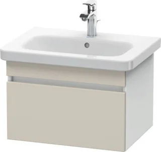 Duravit DuraStyle Waschtischunterbau wandhängend Taupe & Weiß Matt 580x448x398 mm - DS638009118 DS638009118