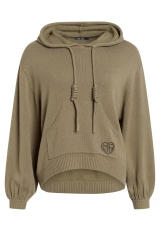 Marc Aurel - Hoddie aus Cotton-Cashmere khaki - Gr. - 38