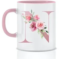 Unal Store Tasse Personalisierte Tasse mit Buchstabe von A bis Z Weihnachten Geschenke