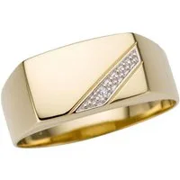 Firetti Goldring Schmuck Geschenk Gold 333 Herrenring Goldring, mit Brillant