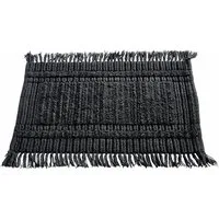 Mirabeau Badematte Badematte Nexilo schwarz, Höhe 400 mm, 100% Baumwolle