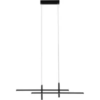 EGLO Hängeleuchte TREPILIANO Pendellampe - Alu, Stahl - LED - 20W - IP20, LED fest integriert, Warmweiß, Hängelampe, Deckenlampe, Wohnzimmer, Esszimmer, L110 x B7 x H120 cm