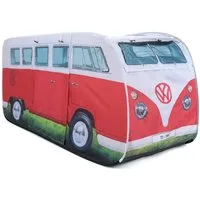 VW Collection by BRISA Spielzelt Volkswagen Pop-Up-Zelt im T1 Bulli Bus Design 165 cm (Komplettset mit klarer Anleitung, 1) Kinderzelt mit Fenstern