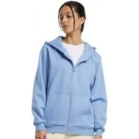 Build Your Brand Kapuzensweatjacke Damen Fluffy Zip Hoody Kapuzenjacke