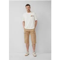 s.Oliver Shorts Bermuda FILE File: Gemusterte Cargo-Bermuda aus Baumwollmix im Relaxed Fit