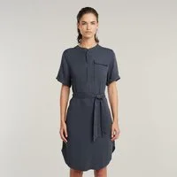 G-STAR Blusenkleid Belted Dress mit Bindegürtel