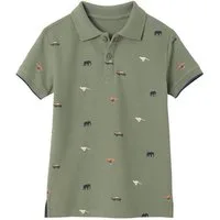 vertbaudet Poloshirt Jungen Poloshirt mit Allover-Print