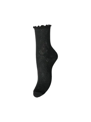 PIECES - PCTHERESE POINTELLE SOCKS NOOS Black