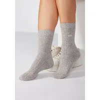 Copenhagen Studios Basicsocken (1-Paar) gerippt mit Logo Stickerei