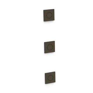 Tres 3 Hydromassage Einbau Jets Einschließlich Einbaugehäuse Größe: 80x80 mm, 13451501KMB 13451501KMB