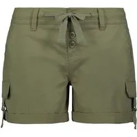 Fresh Made Bermudas Cargo Optik mit Kordelzug, Stretch Twill Material Chino Twill Shorts