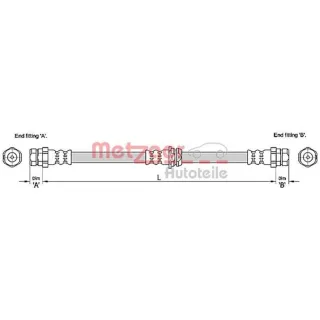 Metzger Bremsschlauch vorne Audi A3 VW Passat