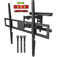 Maclean TV-Wandhalterung MC-423 fester TV‑Halter für 43–100″ (109–254 cm), bis 80 kg, (bis 100,00 Zoll, Slim Design stabile TV‑Halterung für Wohnzimmer & Home Cinema)