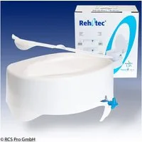 Pharmaouest Toilettensitzerhöhung Rehotec Toilettensitzerhöhung mit Deckel, 15 cm