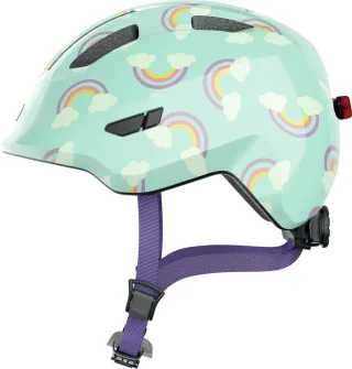 Abus Smiley 3.0 LED Kinder-Helm blue rainbow M (50-55 cm)