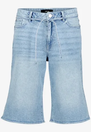 zero - Weite Jeans-Bermuda blau - Gr. - 40