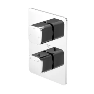 Steinberg Serie 230 Unterputzthermostat mit 2-Wege-Umsteller, chrom, 230.41333 23041333