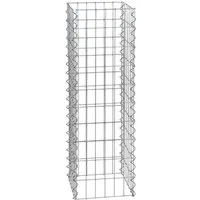ESTEXO Gabionenzaun Gabione Gabionensäule Säule 100 cm Höhe 4 Eck Steinkorb Säulengabion