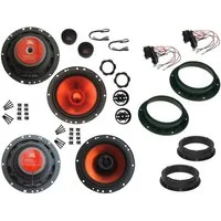 DSX JBL Lautsprecher für VW Golf 5 1Km Bj 03-12 Tür vorne hinten 1040 W Auto-Lautsprecher (130 W)