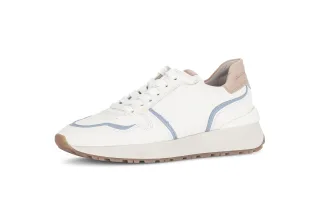 pius gabor - Sneaker low Materialmix Leder weiß weiß - Gr. - 6.5 UK