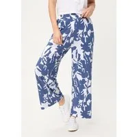 Olsen Stoffhose Jerseyhose im Cropped-Style mit Allover-Dessin