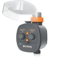 Brandson Bewässerungssteuerung Bewässerungsuhr, Wasserzeitschaltuhr, automatische Bewässerung, Bewässerungssystem mit Delay, manueller Modus, automatische Zyklen