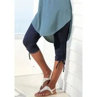 Beachtime by Lascana Caprileggings aus bequemer Stretch-Qualität mit Raffung und Stretch, 7/8-Länge, Sommerhose