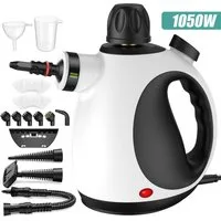AKKEE Handdampfreiniger Mehrzweck-Dampfreiniger 320 Kpa Küchenreiniger tragbarer Reiniger, 1050 W, mit 14 Zubehörteilen, Ergonomischer Griff