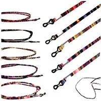 Rennec Brillenband, 5 stück Brillenbänder Mehrfarbig Designer Brillenband Bunt Reißfest