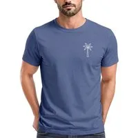 Neverless Print-Shirt Herren T-Shirt Palme Print Logo Aufdruck Sommer Fashion Printshirt mit Print
