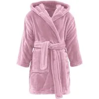 REDBEST Kinderbademantel Kinder-Bademantel "Perris" mit Kapuze, Rückenlänge: 66 cm, Fleece, mit Kapuze/mit Aufsatztasche:, default, Fleece Uni