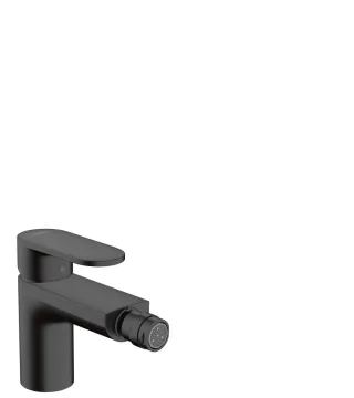Hansgrohe Bidetmischer Vernis Blend mit Zugstangen-Ablaufgarnitur Mattschwarz,71202670 71202670