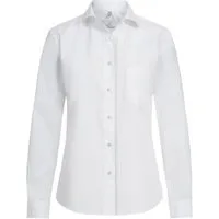 GREIFF Langarmbluse Greiff Corporate Bluse BASIC Damen Comfort Fit OEKO TEX® Weiß