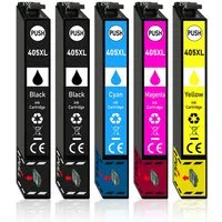 Druckerparadies 5er Multipack für Epson 405XL Tintenpatronen Set Tintenpatrone (5-tlg., für WF-3820 WF-3825 WF-4820 WF-4825 WF-4830 WF-7310 WF-7830 WF-7835 WF)