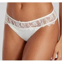 LASCANA Tanga mit feiner Zierschleife und hübschem Glitzeraccessoire