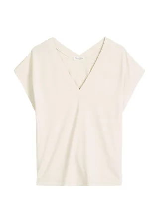 Marc OPolo Casual - Ärmellose Jerseybluse relaxed Grey Silk - Gr. - L