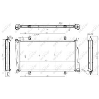 NRF Motork?hler gel?tet Mitsubishi Carisma Space Volvo S40 V40 1,9
