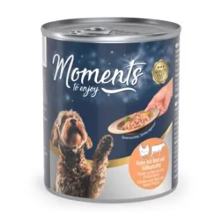 MOMENTS Nassfutter Hund, Adult, Rind 12x220 g