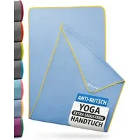 NirvanaShape Sporthandtuch Yoga Handtuch mit Antirutsch-Noppen, Yogatuch-Auflage für Yogamatte, Microfaser, +Yoga Einführungs eBook, Yogatuch-Auflage Saugstark, Hygienisch